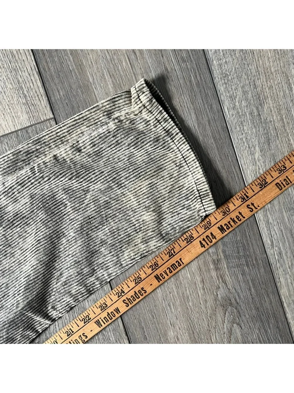 Vintage Levi's Men's 30x32 Acid Wash Corduroy Pants Gray Black Faded Wash USA